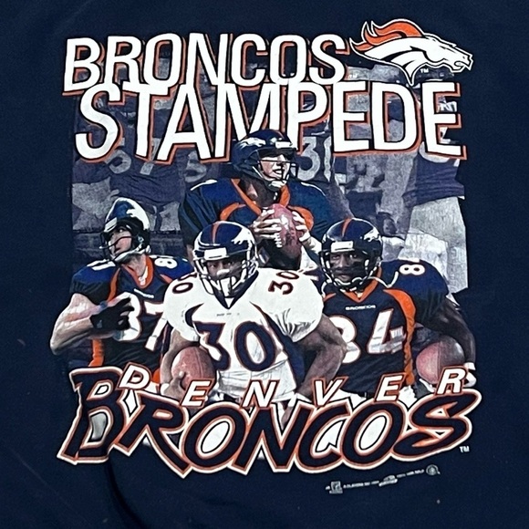 Vintage Denver Broncos NFL Football Super Bowl 1990s Crewneck Sweatshirt - Picture 2 of 5